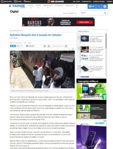 A TARDE - Aplicativo Mosquit Zero é Lancado em Salvador